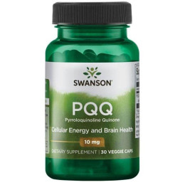 Піролохінолінхінон Swanson PQQ Pyrroloquinoline Quinone 10 mg 30 Veg Caps Swanson