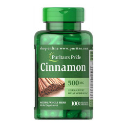 Экстракт корицы Puritan's Pride Cinnamon 500 mg 100 caps Puritan's Pride