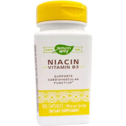 Niacin, Vitamin B3, 100 mg, 100 Capsules Nature's Way