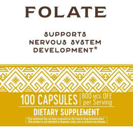 Фолат Nature's Way Folate, 800 mcg, 100 Capsules Nature's Way