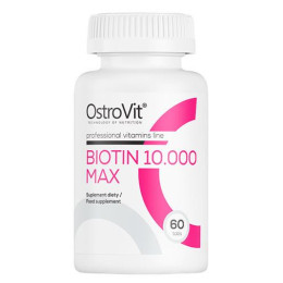 Биотин OstroVit Biotin 10000 Max 60 tabl OstroVit