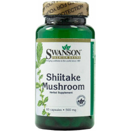 Shiitake Mushroom 500 mg 60 Caps Swanson