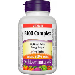 Комплекс B 100 Complex 90 табл Webber Naturals