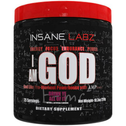 Предтренировочный комплекс Insane Labz I am GOD 296g (Drink Ye All Of It) Insane labz