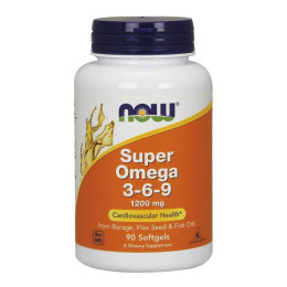 Супер омега 3-6-9 Now Super Omega 3-6-9 1200mg 90 softgels