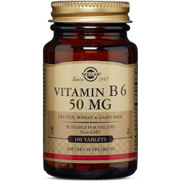 Вітамін В6 Solgar Vitamin B6 50 mg 100 tabs Solgar