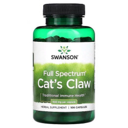 Кошачий коготь Swanson Cat's Claw 500 mg 100 caps Swanson