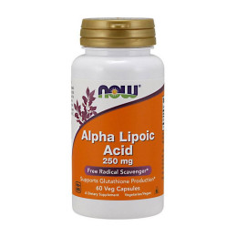 Альфа-ліпоєва кислота NOW Alpha Lipoic Acid 250 mg 60 caps GMP