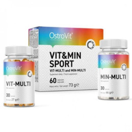 Вітаміни та мінерали Ostrovit Vit&Min SPORT 60 caps * 2 pack OstroVit