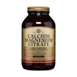 Кальций и магний Solgar Calcium Magnesium Citrate 100tabl Solgar