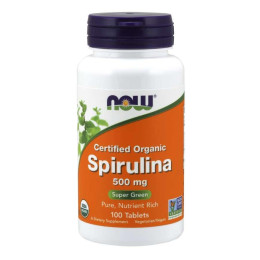 Спирулина Now Spirulina 500mg 100 tabl