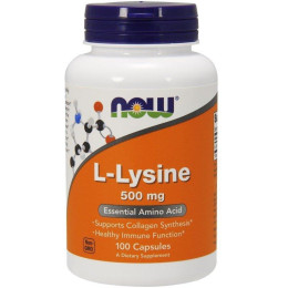 L-лизин NOW Foods L-Lysine 500 mg 100 caps NOW