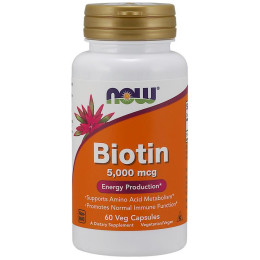 Biotin 5000 mcg 60 capsules