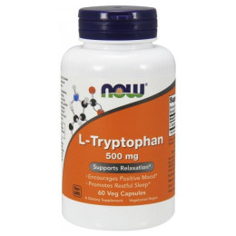 L-триптофан NOW Foods L-Tryptophan 500 mg 60 caps NOW