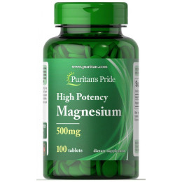 Магний Magnesium 500 mg 100 tablets Puritan's Pride