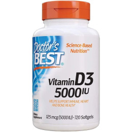 Вітамін Vitamin D3 (5000 IU) 720 Softgels Doctor's s Best