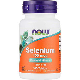 Селен Now Selenium 100 mcg 100 tabs