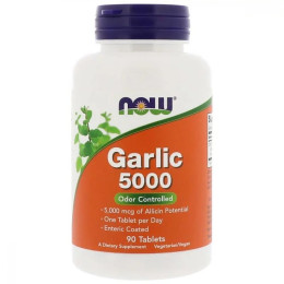 Экстракт чеснока NOW Garlic 5000 mg 90 tabs NOW