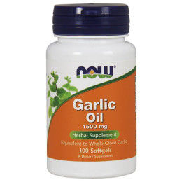 Концентрат чесночного масла Now Foods Garlic Oil 1500 mg 100 softgels NOW