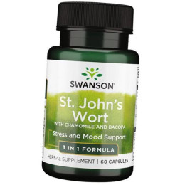 St. John's Wort with Chamomile and Bacopa 60 Caps Swanson