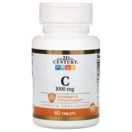 Витамин С 21th century Vitamin C 1000 mg 60 Tablets 21st Century