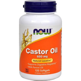 Масло Касторовое CASTOR OIL 650 mg 120 sgels