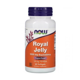 Маточное молочко Now ROYAL JELLY 1000mg 60sgels