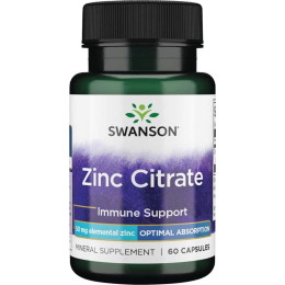 Цинк Swanson Zinc Citrate 50 mg 60 caps Swanson