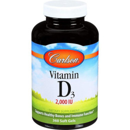 Витамин D3 Carlson Vitamin D3 2000 IU 360 soft gels Carlsson