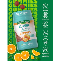 Лютеин + Зеаксантин Nature's Truth Lutein + Zeaxanthin 20 mg (per serving), 40 Vegan Gummies (Natural Orange) Nature's Truth