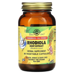 Экстракт корня родиолы Solgar Rhodiola Root Extract, 60 Vegetable Capsules Solgar