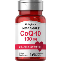 Коэнзим Piping Rock CoQ10 100 mg 120 Quick Release Softgels Piping Rock