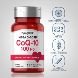 Коэнзим Piping Rock CoQ10 100 mg 120 Quick Release Softgels Piping Rock