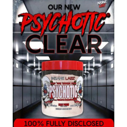 Предтренировочный комплекс Insane Labz Psychotic Clear 20 serv (Fruit Punch) Insane labz