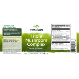 Triple Mushroom Complex 60caps Swanson