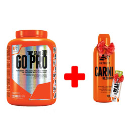 Go Pro 30  3000g (Vanilla)+CARNI 60000mg Liguid 1000ml+Shot Bcaa 5000 Mg 90 ml (Grape) Extrifit