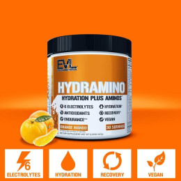 Аминокислоты + Электролиты Evlution Nutrition Hydramino 237 g (Orange Mango) Evlution Nutrition