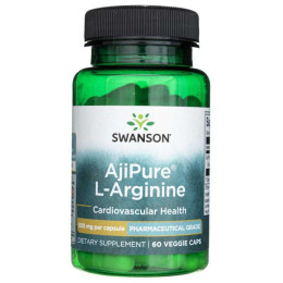 L-аргінін Swanson AjiPure L-Arginine 500mg 60 caps Swanson