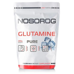 Амінокислота Nosorog Nutrition Glutamine 200 гр (Без смаку) NOSOROG