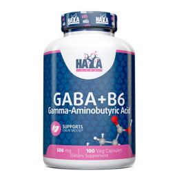 Гамма-аминомасляная кислота + Витамин В6 Haya Labs Gaba + B6 500 mg 100 caps