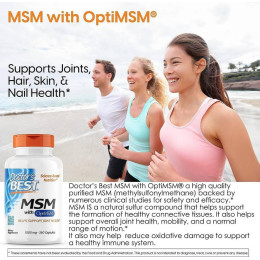 Метилсульфонілметан Doctor's Best MSM with OptiMSM 1,000 mg 360 Capsules Doctor's s Best