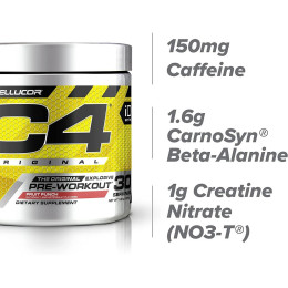 Предтренировочный комплекс C4 Original New 30 порций (Фруктовий пунш) Cellucor