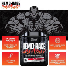 Передтренувальний комплекс Nutrex Hemo Rage Black Ultra Concentrate 220g (Fruit Punch) Nutrex