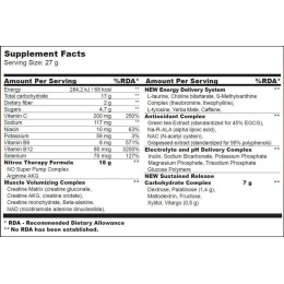 Предтренировочный комплекс Biotech Nitrox Therapy 340 g (Peach) BioTech