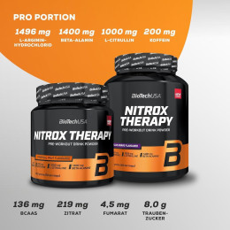 Предтренировочный комплекс Biotech Nitrox Therapy 340 g (Peach) BioTech