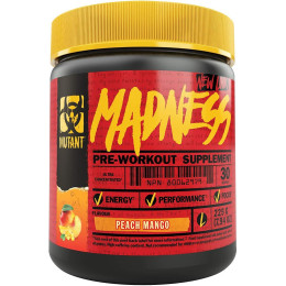 Передтренувальний комплекс MUTANT Madness 225 g (Peach Mango) Mutant