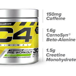 C4 Original New 30 Servings (Green Apple) Cellucor