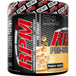 RPM, Pre-Workout 195 g (Peach Rings) Evlution Nutrition