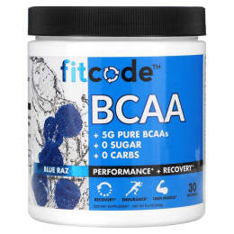 Амінокислоти Fitcode BCAA 240 g (Blue Raz)