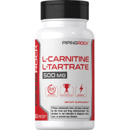 L-Carnitine + L-Tartrate, 500 mg, 60 Vegetarian Capsules Piping Rock